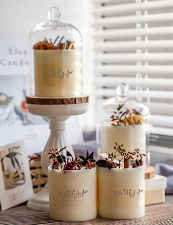 Dried Fruit/Flower Candle - Rose Fruit Temptation